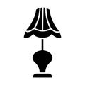 Bed side lamp icon vector on trendy design Royalty Free Stock Photo