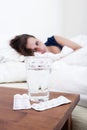 Bed side table Royalty Free Stock Photo
