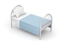 Bed. Simple bed for hotel or hospital