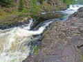 The bed of the Suna River with the Kivach Falls. Karelia