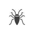 Bedbug insect icon vector Royalty Free Stock Photo