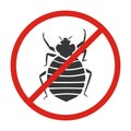 Bedbug vector icon.Black vector icon isolated on white background bedbug .