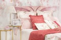 BEDCLOTHES IN DISPLAY Royalty Free Stock Photo