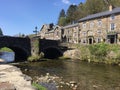 Beddgelert village in Snowdonia and bridge