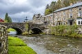 Beddgelert , Wales - May 03 2018 : Looking over the River Colwyn in the heart of Snowdonia National Park