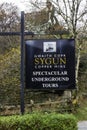 Editorial, Sygun Copper Mine, a tourist attraction in Eryri or Snowdonia National Park portrait Royalty Free Stock Photo