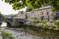 Beddgelert, Wales - September 5, 2023: The picturesque bridge in the center .