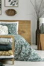 Bedding with floral motif