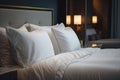 Bedding home sleep hotel pillow room interior