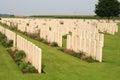 The Bedford House Cemetery world war one Ypres Flander Belgium Royalty Free Stock Photo