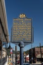 sign for historic Anderson House, built in 1815 in Bedford, Pennsylvania