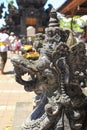 Bedogol guardian statue at a temple Ceremony in Bali.