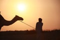 Bedouin with camel