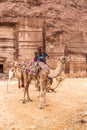 Bedouin on camel, Petra, Jordan