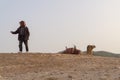 a Bedouin in the desert, Israel