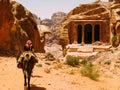 A Bedouin Guide in Petra Royalty Free Stock Photo