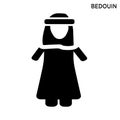 Bedouin icon people concept simple element