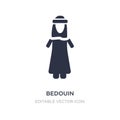 bedouin icon on white background. Simple element illustration from People concept