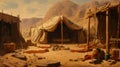 Bedouin Life in the 17th Century: Desert Tents of Nomadic Tribes