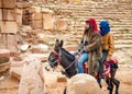Bedouin horseback in Petra Jordan 20 February 2020