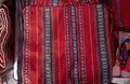 Bedouin-style embroidered pillowcases for sale at local street market