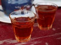 Bedouin tea in glasses Royalty Free Stock Photo