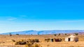 Bedouin tent in the Sahara desert of Morocco next to M`hamid Royalty Free Stock Photo