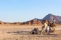 Bedouin tribes people in the Sinai desert