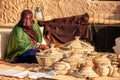 Bedouin women wearing colorful Omani dress Royalty Free Stock Photo