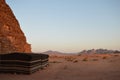 Bedouine tents Wadi Rum Jordan Royalty Free Stock Photo