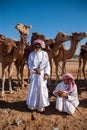 Bedouins camels Royalty Free Stock Photo