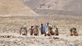 Bedouins in camp Royalty Free Stock Photo