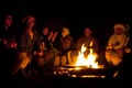 Bedouins playing national music, Morocco Royalty Free Stock Photo