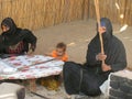 Bedouins women making breads for tourists