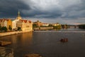 Bedrich Smetana Museum at the shore of Vitava River Prague Czech Republic