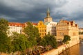 Bedrich Smetana Museum at the shore of Vitava River Prague Czech Republic