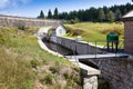 Bedrichov dam, Jizerske mountains, Northern Bohemia, Czech republic Royalty Free Stock Photo
