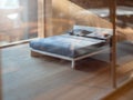 Bedroom balsa wood model Royalty Free Stock Photo