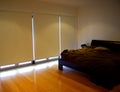 Bedroom, Blinds Down Royalty Free Stock Photo