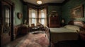 Bedroom Decor, Home Interior Design . Art Nouveau Vintage Style