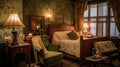 Bedroom Decor, Home Interior Design . Art Nouveau Vintage Style