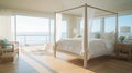 Bedroom decor, home interior design . Coastal Modern style