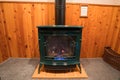 Propane Stove Fireplace in Bedroom