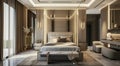 bedroom for interior design with beautiful furniture