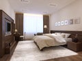 Bedroom interior minimalism style Royalty Free Stock Photo