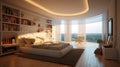 Bedroom interior for modern home and hotel bedroom Royalty Free Stock Photo