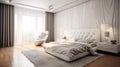 Bedroom interior for modern home and hotel bedroom Royalty Free Stock Photo