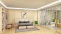 Bedroom interior renewal by making partition