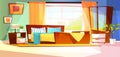 Bedroom room interior vector illustration Royalty Free Stock Photo