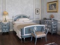 Bedroom Lady Pellat in Casa Loma, Toronto Royalty Free Stock Photo
